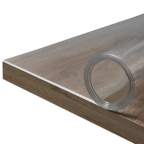 Rollmaxxx Tischfolie 2mm - Tischdecke transparent - mit abgeschrägter Kante - Tischschutz - Schutztischdecke - Schutzfolie - PVC Folie für Tisch – Maßanfertigung möglich (40 cm x 100 cm) von r rollmaxxx