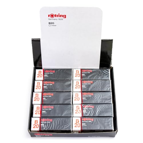 Rotring Tikky B20 Radiergummi, 20 Stück, Originalverpackt von rOtring