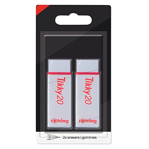 rOtring 1904822 Tikky-Radiergummi Blister-Verpackung mit 2 Stück von rOtring