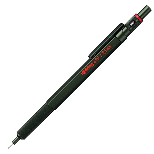 rOtring 600 Druckbleistift | 0,5 mm | Grün | Ergonomisches Vollmetallgehäuse von rOtring