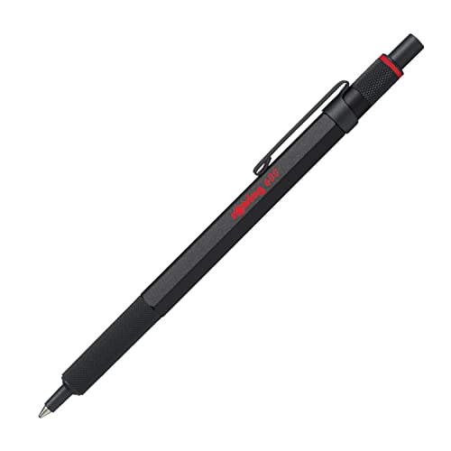 rOtring 600 Kugelschreiber | mittlere Spitze | Schwarze Tinte | schwarzer Schaft | nachfüllbar von rOtring