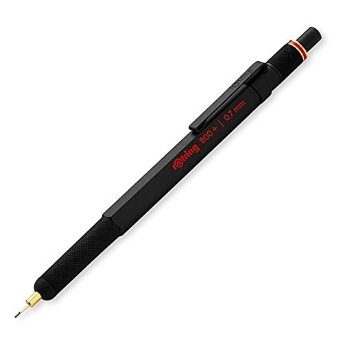 rOtring 800+ Druckbleistift mit Stylus für Touchscreen | 0,7 mm | schwarzer Schaft von rOtring