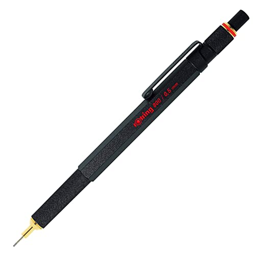 rOtring 800 Druckbleistift | 0,5 mm | Schwarz Vollmetall von rOtring