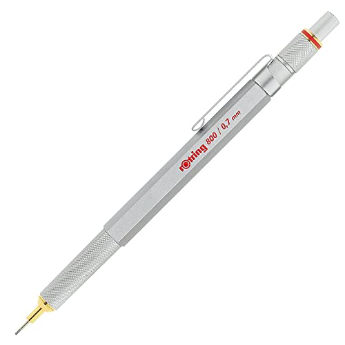 rOtring 800-Druckbleistift , 0,7 mm , Silberfarbener Schaft von rOtring