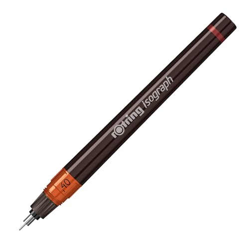 rOtring Isograph technischer Zeichenstift | 0,50 mm nachfüllbare Fineliner von rOtring