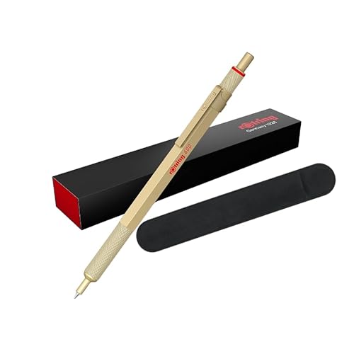 rOtring Professional RO 600 Kugelschreiber | Metall Gold | Geschenkbox + Samt-Etui | 2183911 von rOtring