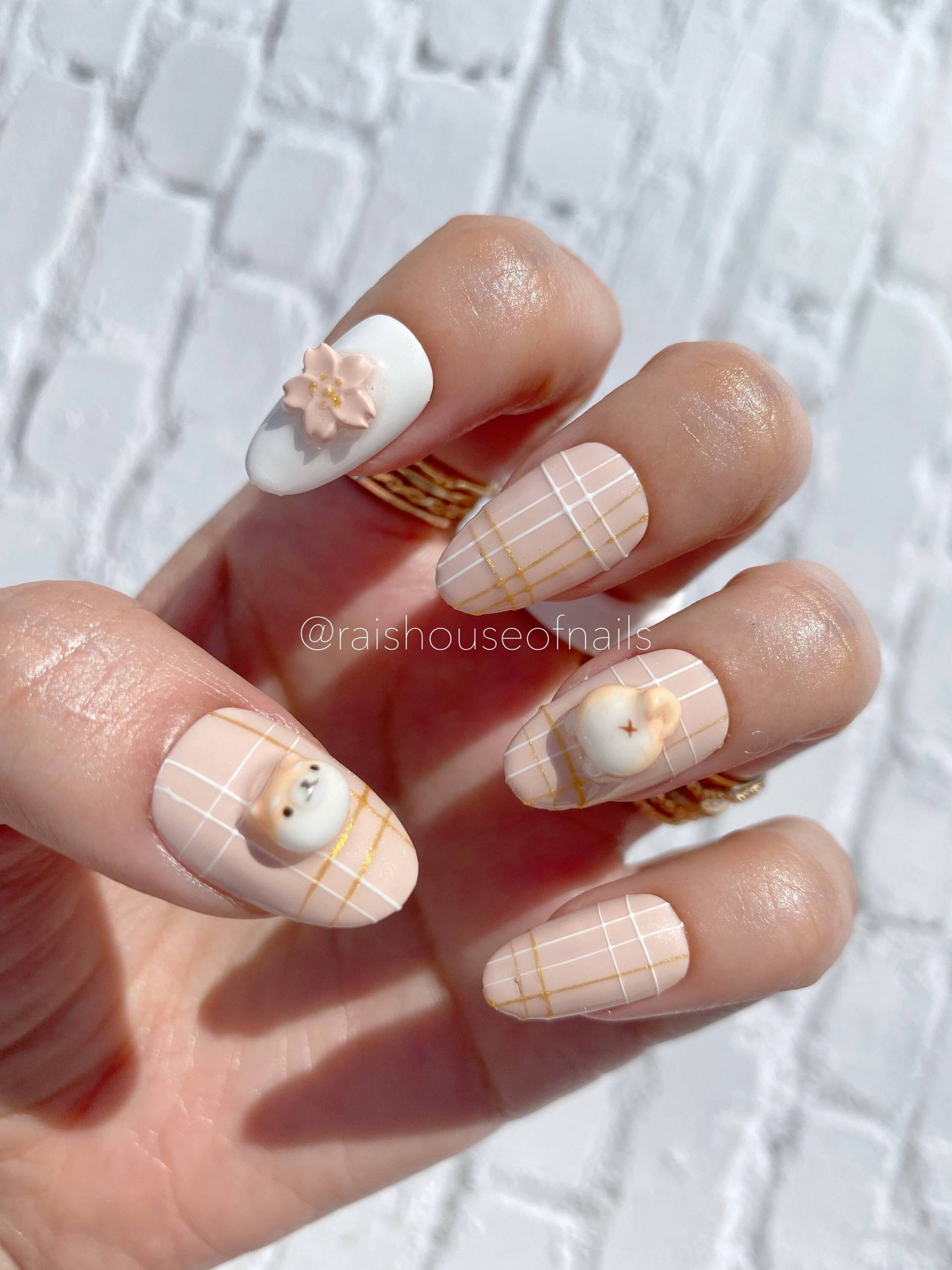 Shiba Inu Drücken Sie Auf Die Nägel, Kawaii Süße 3D Nail Art, Gel-Nägel, Handgefertigte Künstliche Nägel von raishouseofnails