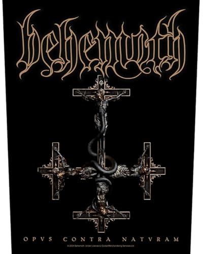 BEHEMOTH RÜCKENAUFNÄHER BACKPATCH # 6 OPVS CONTRA NATVRAM 36x29cm AUFNÄHER PATCH von razamataz