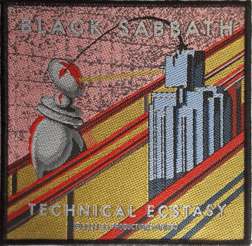 Black Sabbath – Technischer Ecstasy-Aufnäher, 10 x 10 cm von razamataz