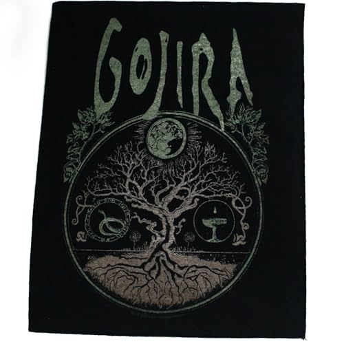 GOJIRA RÜCKENAUFNÄHER BACKPATCH # 4 TREE OF LIFE 36x29cm AUFNÄHER PATCH FLICKEN von razamataz