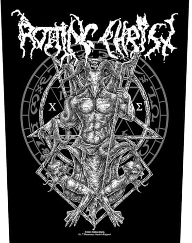 ROTTING CHRIST RÜCKENAUFNÄHER BACKPATCH # 3 KHRONOS BAPHOMET 36x29cm FLICKEN von razamataz