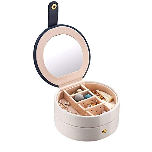 Kleine Reise-Schmuckschatulle, Reise-Mini-Organizer, tragbare Präsentationsbox für Ringe, Ohrringe, Halsketten, beste Geschenkauswahl für Mädchen und Frauen (Farbe: C) (B) von rdgfbnhgnjdvfcvgvbb