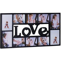 relaxdays  Collage-Bilderrahmen LOVE schwarz 72,0 x 36,5 cm von RELAXDAYS