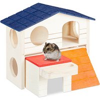 relaxdays Hamsterhaus braun 17,0 x 16,5 x 15,0 cm von RELAXDAYS