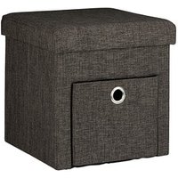 relaxdays Hocker mit Stauraum 10020369_93 braun von RELAXDAYS