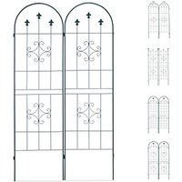 relaxdays Rankgitter Metall dunkelgrün rechteckig 50,0 x 180,0 cm, 2 St. von RELAXDAYS