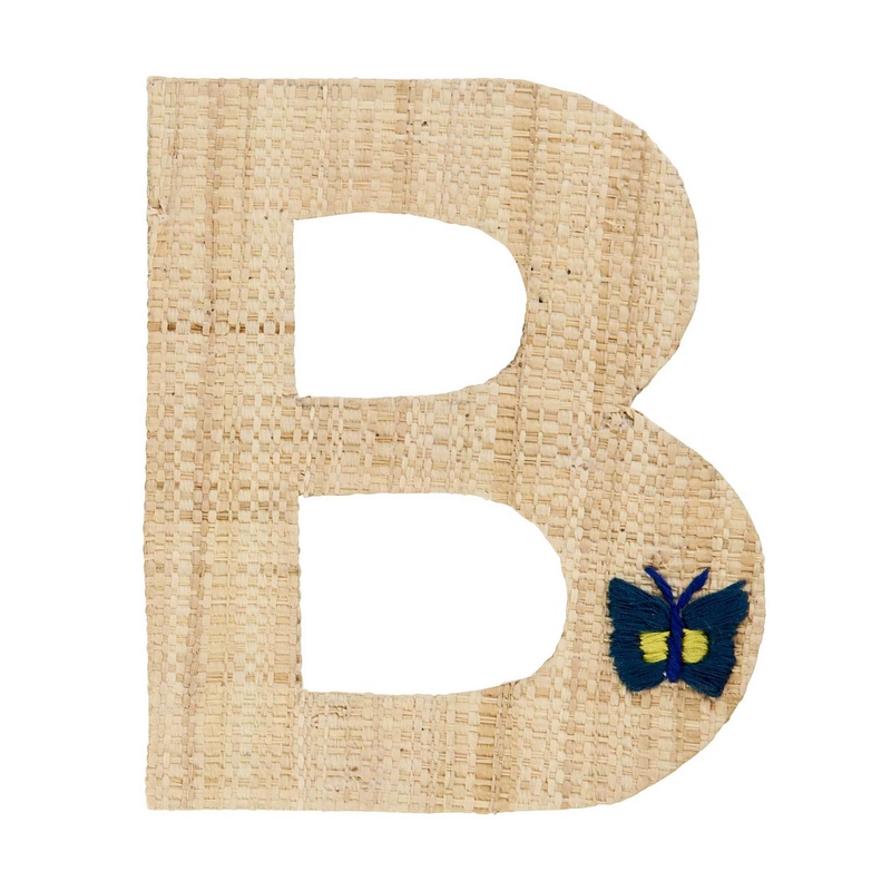 Buchstaben-Sticker B & Schmetterling In Natur von rice