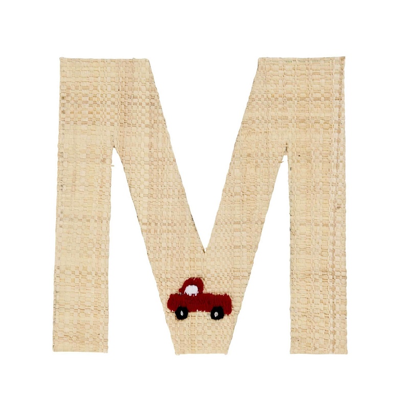 Buchstaben-Sticker M & Van In Natur von rice