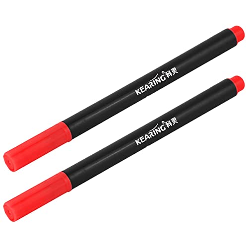 rieder 2 x Fabric Marker Pens Permanent Farben für DIY Textile Kleidung T-Shirt Schuhe Rot von rieder