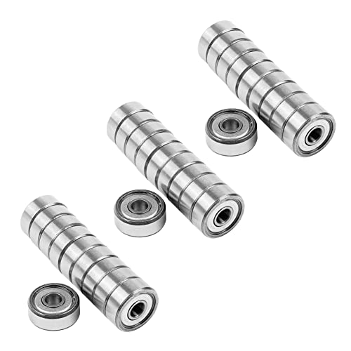 rieder 30 StÜCke Miniatur Versiegelt Metall Geschirmt Metrische Radial Lager Modell: 604 ZZ 4X12X4mm von rieder