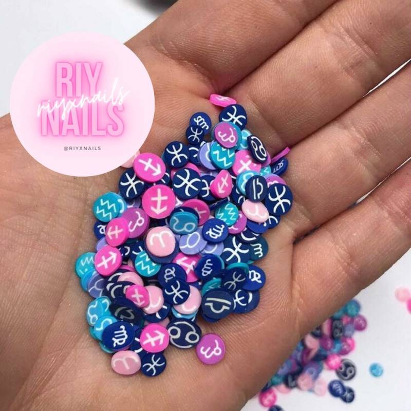 Horoskop Sternzeichen Fimo Nagelscheiben Riynails von riynails