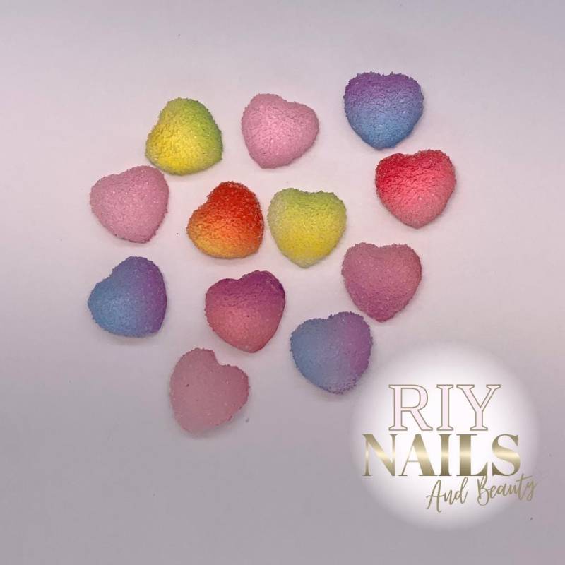 Regenbogen Candy Love Herz Süß Nailart Charms Riynails von riynails