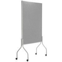 rocada Trennwand 8100V22, grau 122,0 x 196,0 cm mit Rollen von rocada