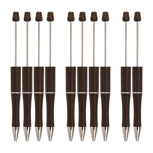 rockible 10 X Kreative Bastelstifte, Kugelschreiber mit Perlen, Neuartiger Schreibstift für DIY Stift Sets, braun von rockible