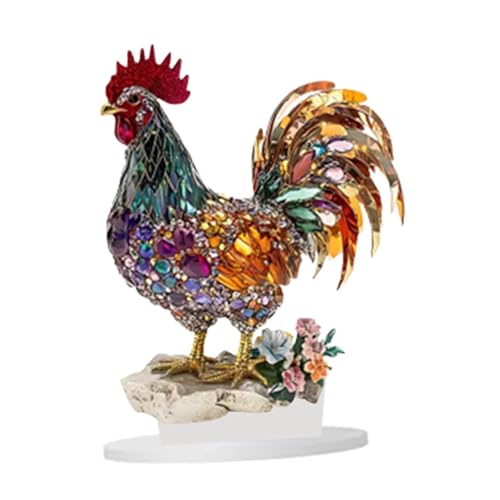 rockible Acryl Huhn Display, 2D Schild für Tisch, Regal, Zuhause von rockible