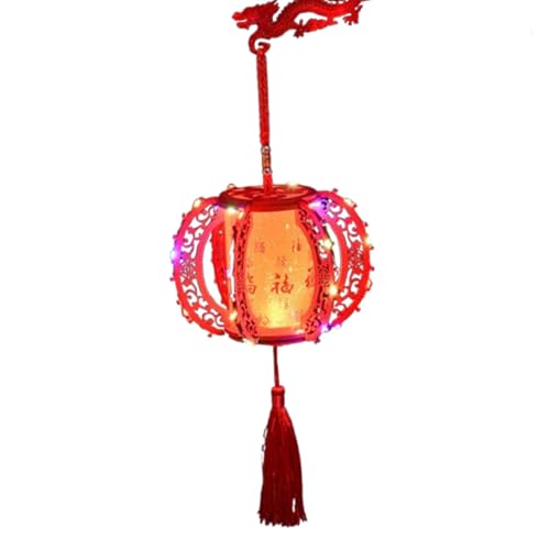 rockible Chinesische Laterne für Innenräume, traditionelle Neujahrsdeko, hängendes Licht, Style C von rockible