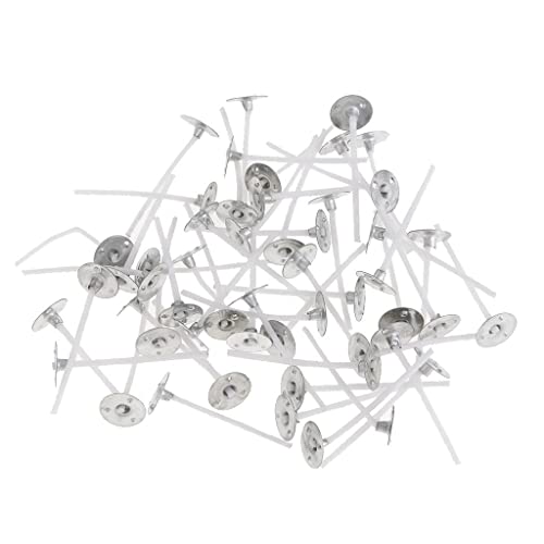 rockible Set von 100 gewachsten Flachdochten für Kerzenherstellung - Weiß, 5cm rockible Set von 100 gewachsten Flachdochten für Kerzenherstellung - Weiß, 5cm von rockible