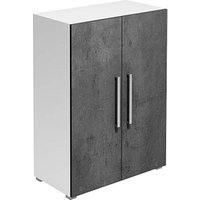 röhr Aktenschrank Imperia, 194-A32-9010-65-F1 weiß/quarzit 2 Fachböden 80,0 x 41,9 x 110,5 cm von röhr