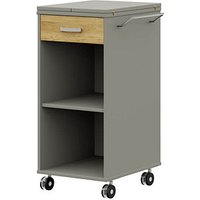 röhr Techno Rollcontainer grau, hickory-eiche 1 Auszug 50,2 - 100,0 x 54,6 x 104,2 cm von röhr