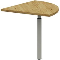 röhr Verbindungsplatte höhenverstellbar Techno hickory-eiche, dreieckig abgerundet 80,0 x 80,0 x 68,0 - 82,0 cm von röhr