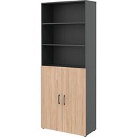 röhr Regalschrank direct.office, 859H661000 hickory 80,0 x 34,4 x 212,5 cm von röhr