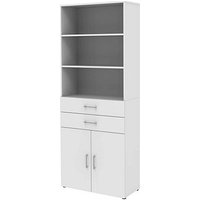 röhr Regalschrank direct.office, 859W691000 weiß 80,0 x 34,4 x 212,5 cm von röhr