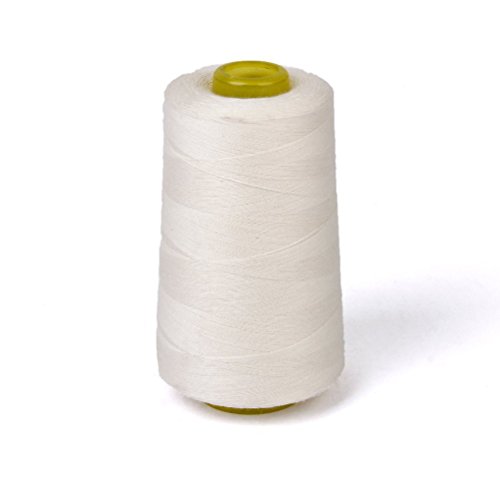 rosenice Sewing Thread 3000 Yards Nähen Faden Zwirn Nähmaschine Baumwoll Nähgarn (weiß) von rosenice