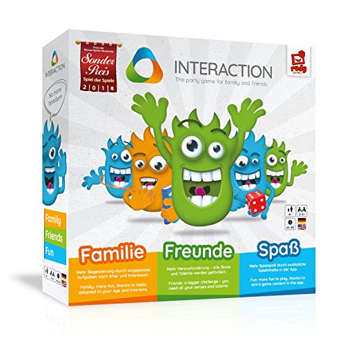 Interaction von Rudy Games Interaktiver Brettspiel Spaß mit App und Malstift, für Kinder und Freunde ab 8 Jahren von rudy games GmbH