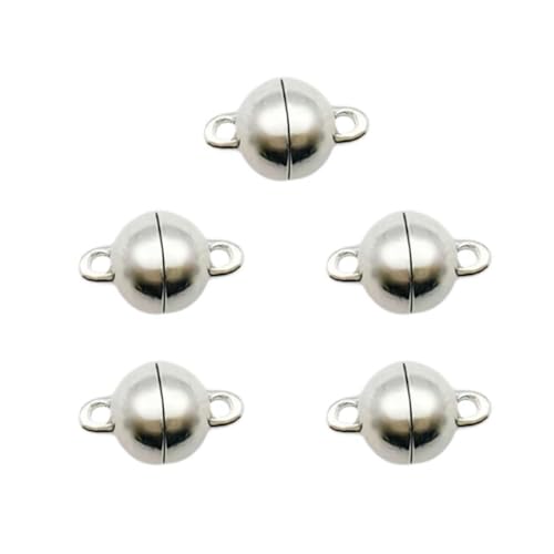 5 Stück Schmuck-Magnetverschlüsse, 6 mm magnetische Halskettenverschlüsse und Verschlüsse, Magnet-Verschlüsse aus Legierung für Armband, Halskette, DIY-Schmuckherstellungszubehör von rujjftsy