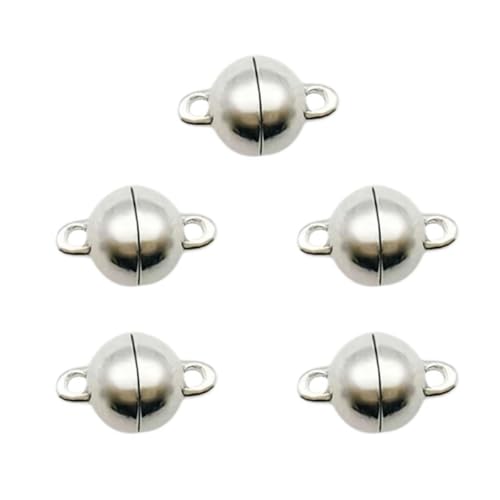 Schmuck-Magnetverschlüsse, 8 mm, magnetische Halskettenverschlüsse und Verschlüsse, Magnet-Verschlüsse aus Legierung für Armband, Halskette, DIY-Schmuckherstellung, 5 Stück von rujjftsy
