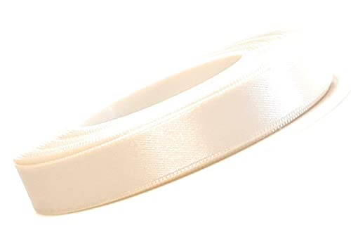 s.dekoda Satinband 25m x 10mm Creme - Elfenbein Schleifenband Dekoband Satin von s.dekoda