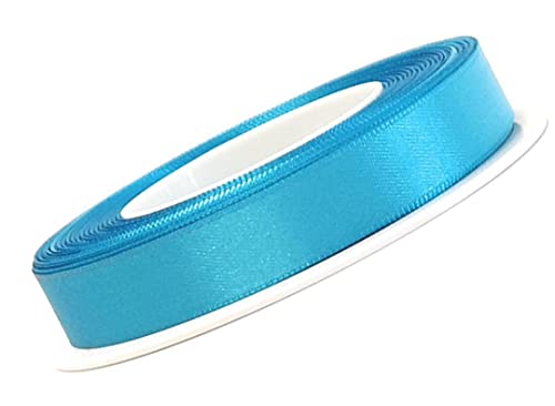 s.dekoda Satinband 25m x 10mm Türkis - Eisblau Schleifenband Dekoband Satin von s.dekoda