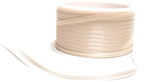 s.dekoda Satinband 50m x 3mm Creme - Elfenbein Schleifenband Dekoband Satin von s.dekoda