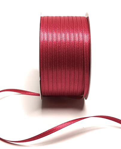 s.dekoda Satinband 50m x 3mm Pink Schleifenband Dekoband Satin von s.dekoda