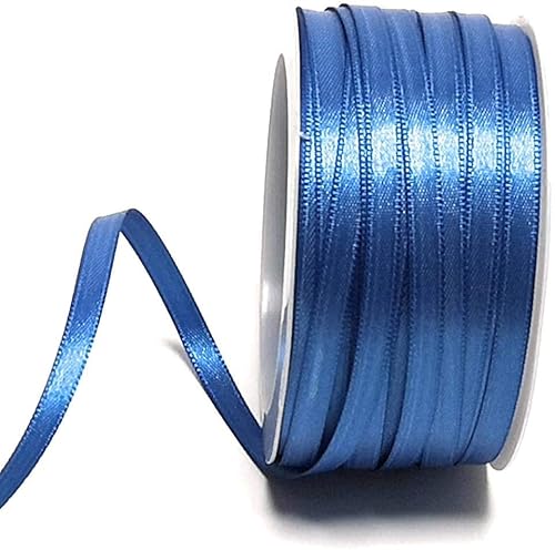 s.dekoda Satinband 50m x 6mm Blau Schleifenband Dekoband Satin von s.dekoda