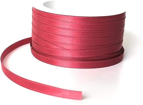 s.dekoda Satinband 50m x 6mm Pink Schleifenband Dekoband Satin von s.dekoda