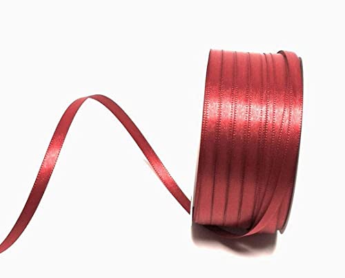 s.dekoda Satinband 50m x 6mm Rot - Kardinalrot Schleifenband Dekoband Satin von s.dekoda