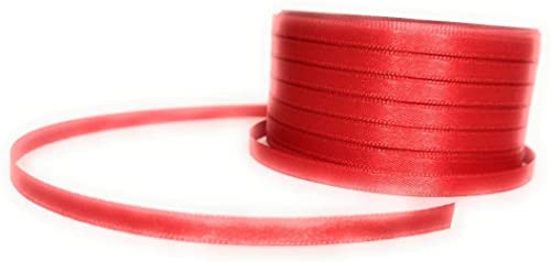 s.dekoda Satinband 50m x 6mm Rot Schleifenband Dekoband Satin [123] von s.dekoda