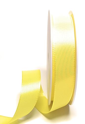 s.dekoda Taftband 50m x 25mm Gelb - Zitrone Schleifenband Dekoband Taft Geschenkband von s.dekoda
