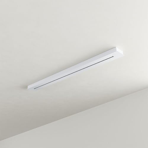 s.luce Modular Balken Baldachin mehrflammig Rechteckig Lampen-Aufhängung, Farbe:Weiß, Ausführung:1-reihig, Größe:120cm von s.luce